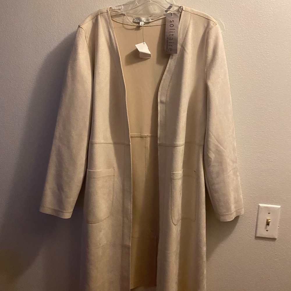 Solitaire by Ravi Khosla Women's Classic Beige Trench Coat